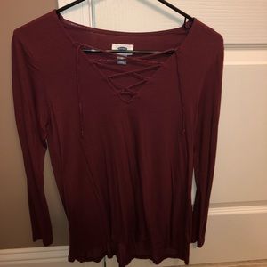 Old Navy tie up shirt